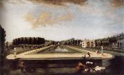 unknow artist Axial view of the canal from the south showing Gibbs-s temple at the end of the Canal,the house and topiary alleys on the west side china oil painting reproduction